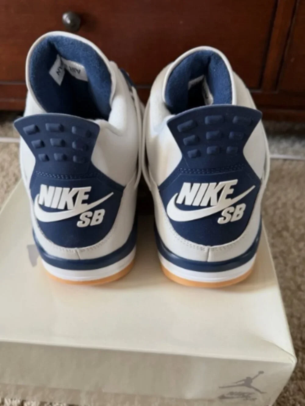 AIR JORDAN 4 RETRO SP WHITE NAVY BRAND NEW